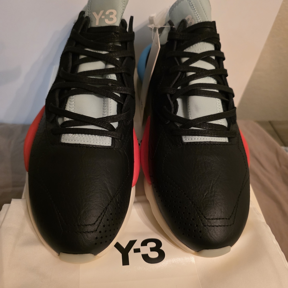 Y-3 Black and Red Men's Shoes